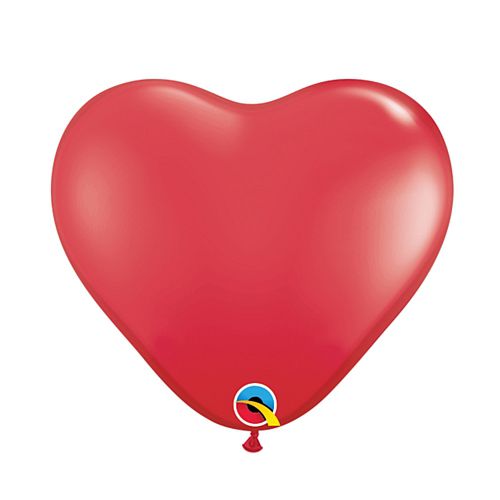 Red Heart Mini Shape Latex Balloons - 6" - Pack of 10