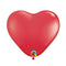 Red Heart Mini Shape Latex Balloons - 6