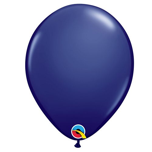 Navy Blue Plain Colour Mini Latex Balloons - 5" - Pack of 10