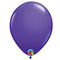 Purple Violet Plain Colour Mini Latex Balloons - 5
