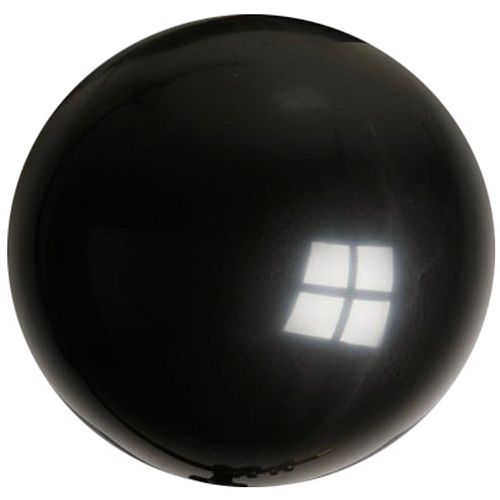Black Giant Round Latex Balloons - 24" - Pack of 10