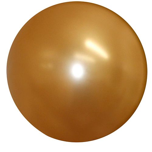 Metallic Gold Giant Round Latex Balloons - 24" - Pack of 10
