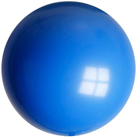 Royal Blue Giant Round Latex Balloons - 24
