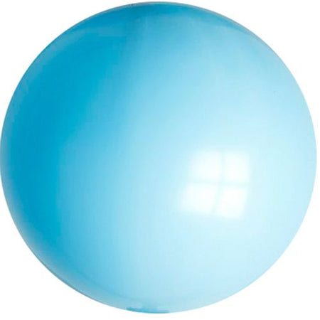 Sky Blue Giant Round Latex Balloons - 24