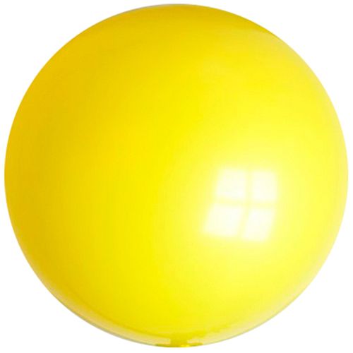 Yellow Giant Round Latex Balloon - 24" - Pack of 10