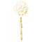 Gold Giant Round Confetti Balloon with Tassel - 36