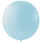 Pastel Blue Giant Round Latex Balloons - 24