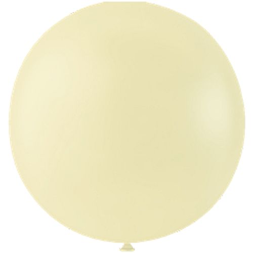 Pastel Ivory Giant Round Latex Balloons - 24" - Pack of 10