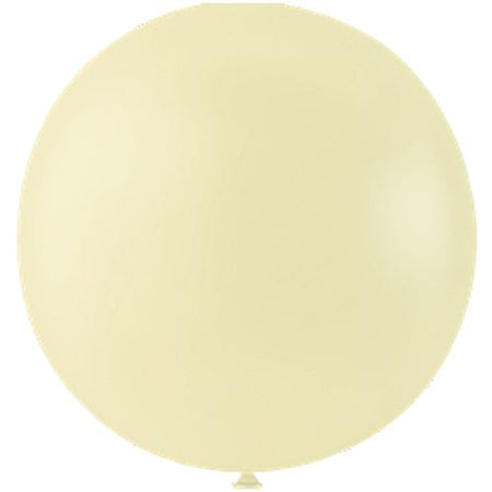 Pastel Ivory Giant Round Latex Balloons - 24