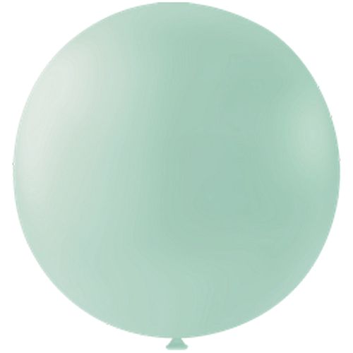 Pastel Mint Green Giant Round Latex Balloons - 24" - Pack of 10