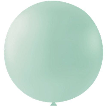 Pastel Mint Green Giant Round Latex Balloons - 24