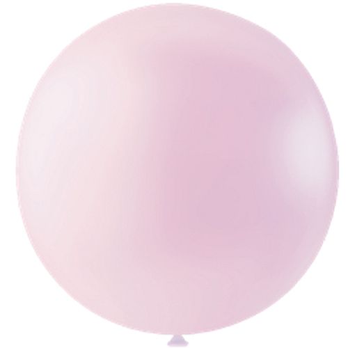 Pastel Pink Giant Round Latex Balloon - 24" - Pack of 10