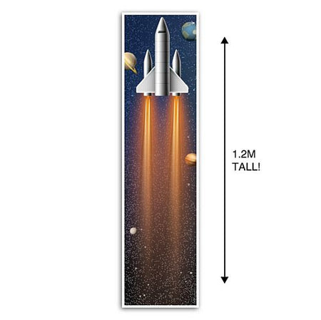 Space Rocket Ship Portrait Wall Banner Decoration - 1.2m