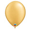 Gold Plain Colour Mini Latex Balloons - 5