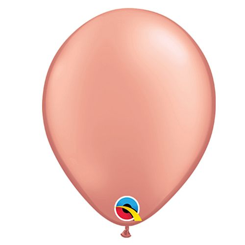 Rose Gold Plain Colour Mini Latex Balloons - 5" - Pack of 10