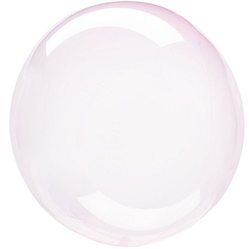 Clear Light Pink Bubble Round Balloon - 18"