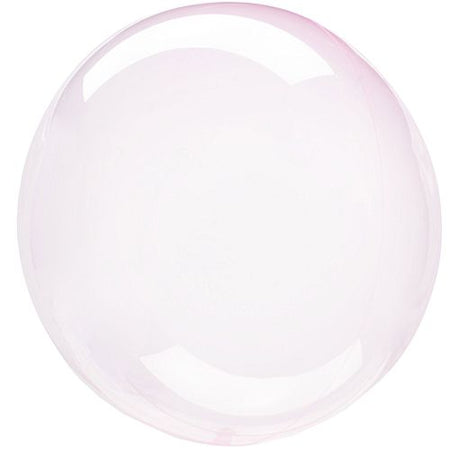 Clear Light Pink Bubble Round Balloon - 18