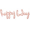 Happy B-day Rose Gold Script Phrase Air-Fill Foil Balloon - 35