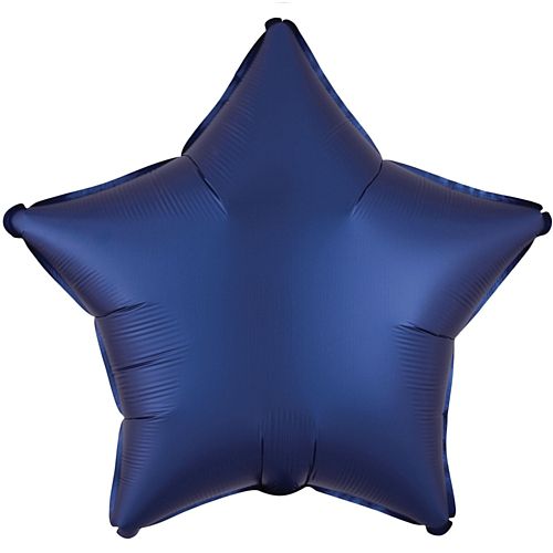 Navy Satin Foil Star Balloon - 18"