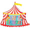 Circus Tent 'Happy Birthday' Supershape Foil Balloon - 28