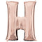 Rose Gold Letter 'H' Air Filled Foil Balloon - 16