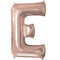 Rose Gold Letter 'E' Air Filled Foil Balloon - 16