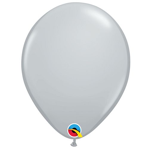 Grey Plain Colour Mini Latex Balloons - 5" - Pack of 10
