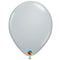 Grey Plain Colour Mini Latex Balloons - 5