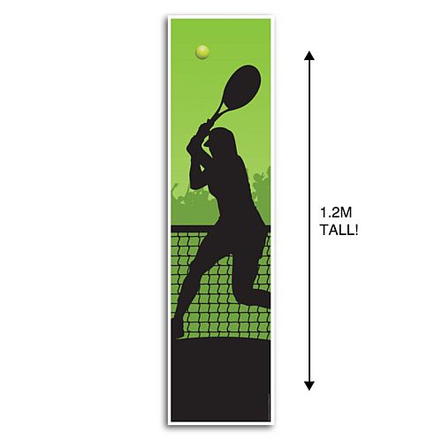 Women's Tennis Portrait Wall Banner Decoration - 1.2m