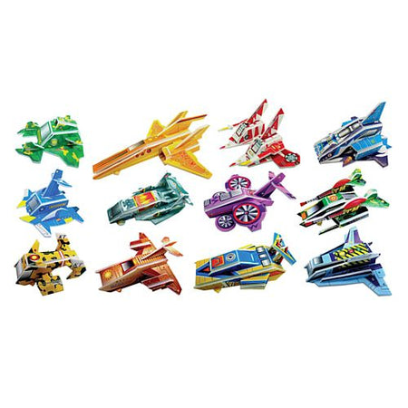 Build a Spaceship 3D Puzzle - 12 Assorted Designs