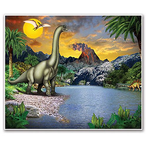 Dinosaur Scene Backdrop - 1.5m x 1.8m