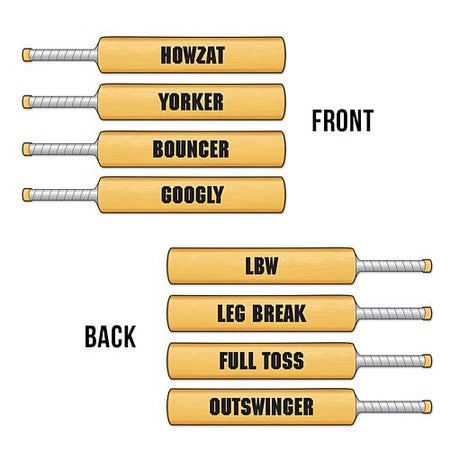 Cricket Phrase Cutouts - 56cm x 8.3cm - Pack of 4