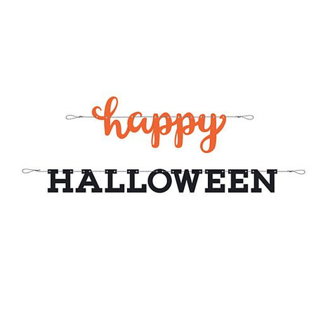 Happy Halloween Letter Banner Decoration - 2.13m - Set of 2