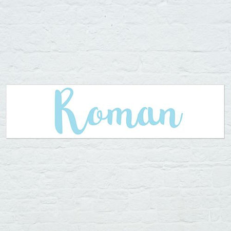 Personalised Name Banner - Light Blue - 1.2m