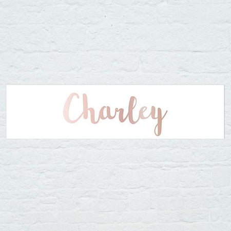 Personalised Name Banner - Rose Gold - 1.2m