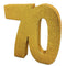 Gold Glitter Number 70 Table Decoration - 20cm
