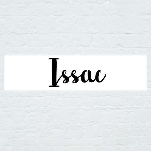 Personalised Name Banner - Black - 1.2m