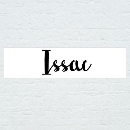 Personalised Name Banner - Black - 1.2m
