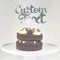 Personalised Silver Foil Cake Topper - Each