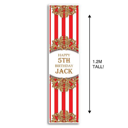 The Greatest Showman Circus Tent Personalised Portrait Wall and Door Banner Decoration - 1.2m