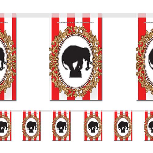 The Greatest Showman Circus Tent Paper Flag Interior Bunting - 2.4m