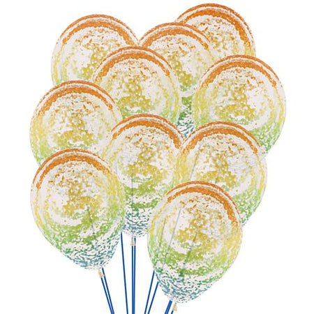 Graffiti Rainbow Latex Balloons - 12