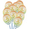Graffiti Rainbow Latex Balloons - 12