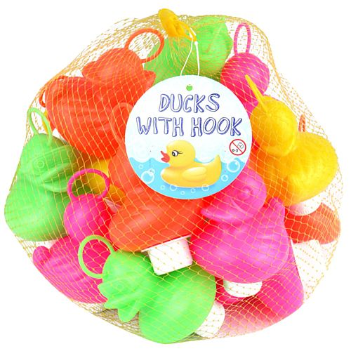 Plastic Weighted Duck with Hook - Assorted - 7cm - Net of 20