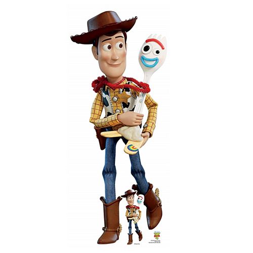 Woody & Forky Toy Story 4 Cardboard Cutout - 1.64m