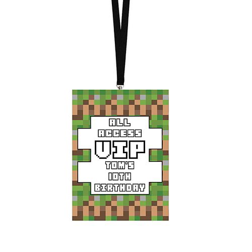 Personalised Lanyards - Pixel Blocks - Pack of 8