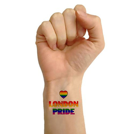 Personalised Tattoos - Rainbow Pride - Pack of 16