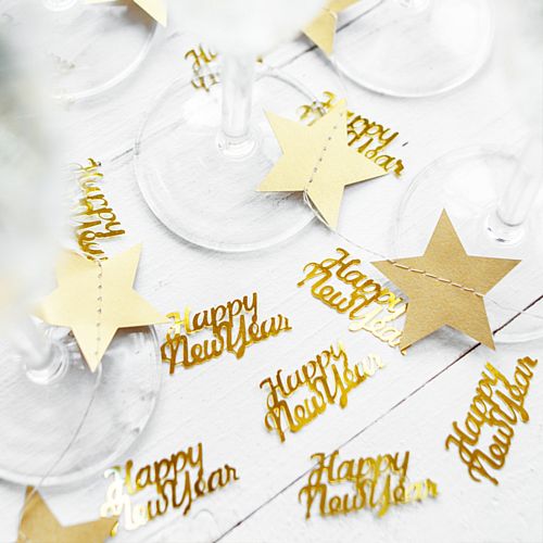 Gold Happy New Year Confetti - 3g