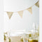Luxe Gold Glitter Fabric Bunting - 3m