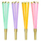 Pastel Scalloped Edge Trumpets - Pack of 4